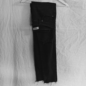 Madewell distressed high riser 9" skinny skinny